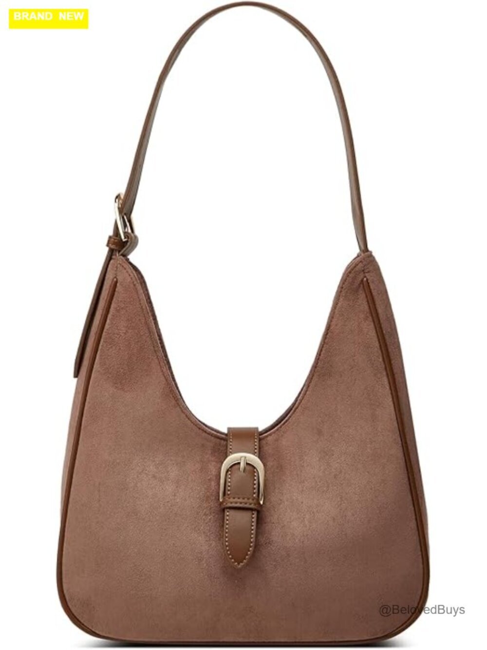 Retro Suede Hobo Bag Shoulder Tote Purse PU Leather Handbag